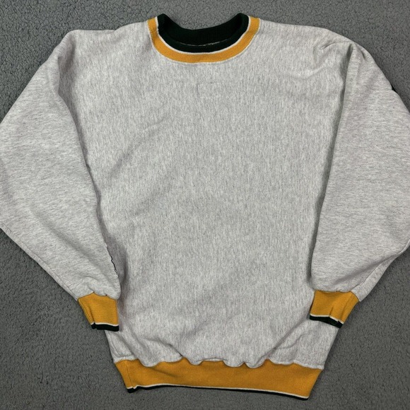 Vintage Green Bay Packers Crewneck Big Spell out NFL Sweater Brett Favre Legends - Picture 6 of 9